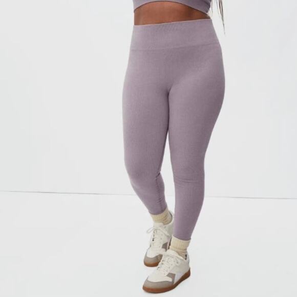 Everlane Women's The Seamless Legging Rib Knit Light Purple XS/S NWT - Picture 1 of 8